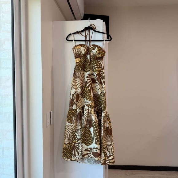 Farm Rio Sand Shell Mix Maxi Dress - Picture 2 of 8